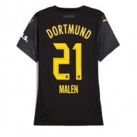 Borussia Dortmund Donyell Malen #21 Replica Away Shirt Ladies 2024-25 Short Sleeve